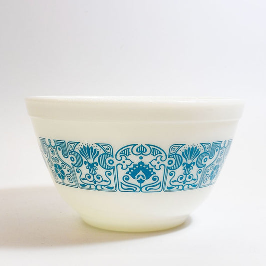 オールドパイレックス OLD PYREX ホライゾンブルー ミキシングボウル Sサイズ Φ14.5cm 耐熱ミルクガラス USビンテージ ★