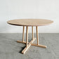 アクタス ACTUS タイム THYME ダイニングテーブル ラウンド W120cm オーク無垢材 ウレタン塗装 ミルク ナチュラル 定価￥149,600- 〓