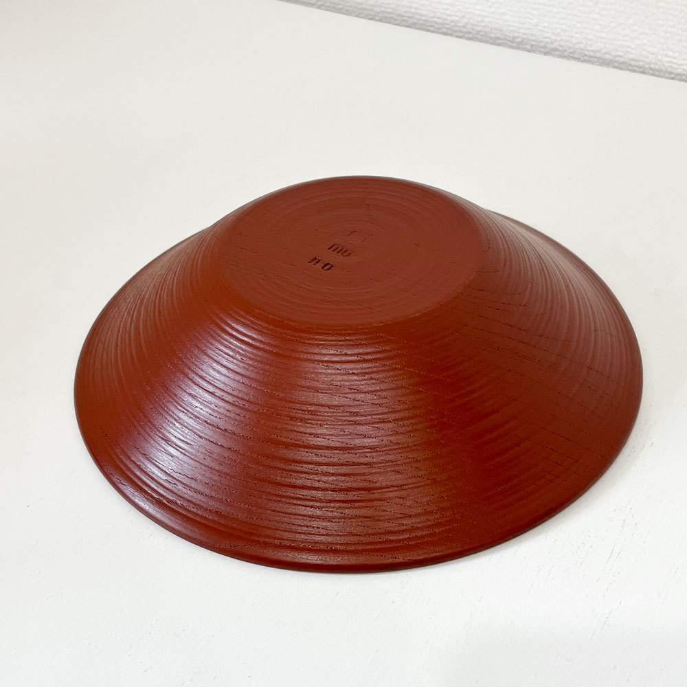 赤木明登 Akito Akagi 深皿 赤 nurimono 約21cm 漆器 輪島塗 現代作家 C ◎