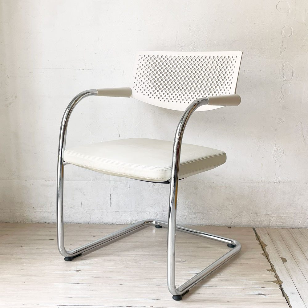 ヴィトラ vitra ビザビ2 Visavis2 アームチェア デスクチェア カンティレバー スタッキング不可仕様 アントニオ・チッテリオ B ★