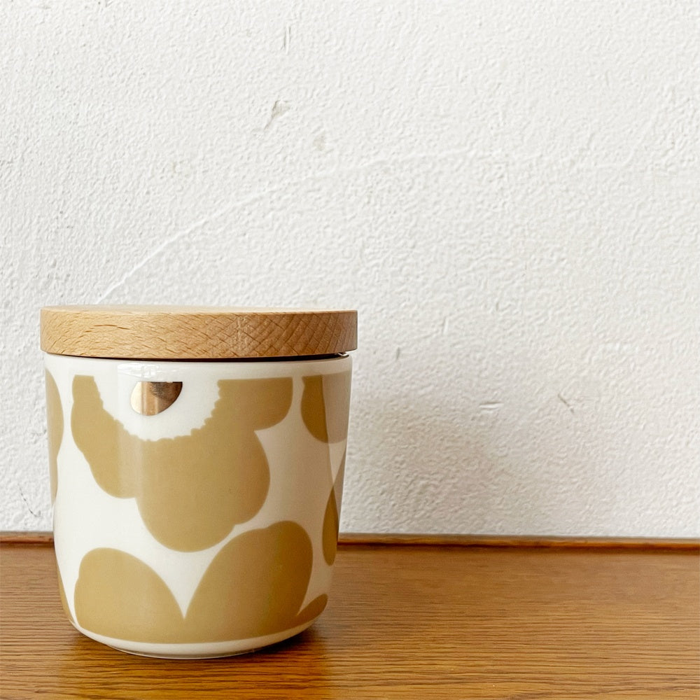 マリメッコ marimekko ウニッコ Unikko ラテマグ コーヒーカップ 200ml 木蓋付き マイヤ・イソラ フィンランド 北欧食器 B ★