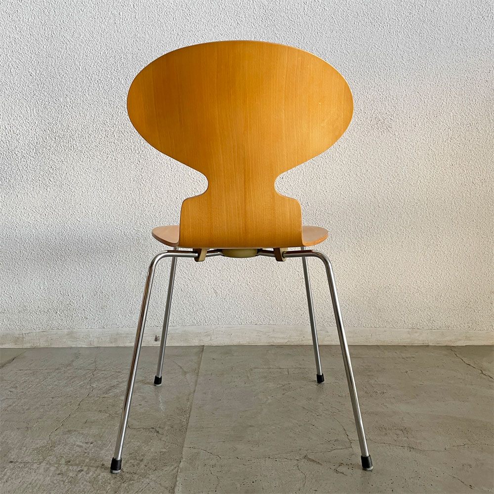 フリッツハンセン Fritz Hansen 3101 アリンコチェア アントチェア 4本脚 ナチュラルビーチ ラッカー仕上げ フェルトグライズ アルネ・ヤコブセン D 〓