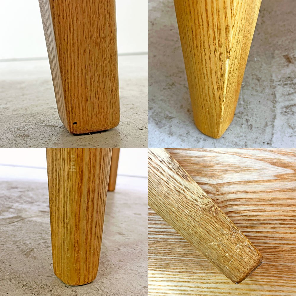 ナチュラルデザイン Natural design オーク無垢集成材 折りたたみテーブル ローテーブル ラウンド W119cm シンプルモダン ●