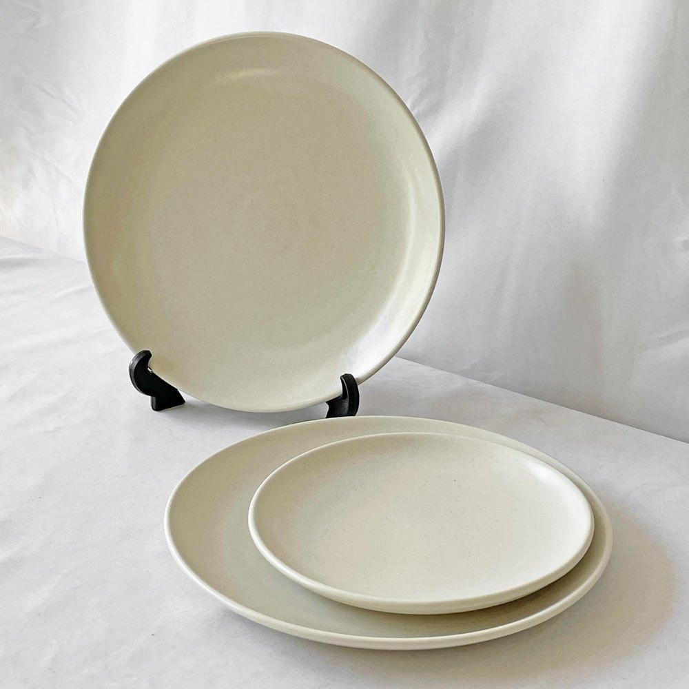 ヒースセラミックス HEATH CERAMICS ディナープレート ホワイト Φ27cm 陶器 アメリカ シンプルデザイン A ◇