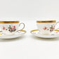 ウェッジウッド WEDGWOOD フローラルゴールド FLORAL GOLD カップ＆ソーサー 英国 B ●