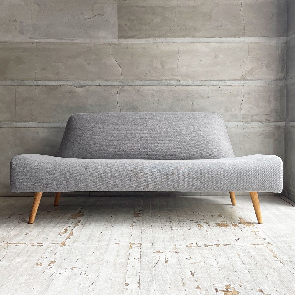 イデー IDEE アーオ ソファ AO SOFA 2シーター 2Pソファ 2人掛け グレー 岡嶌要 モダンデザイン 定価￥89,900- 美品 ♪