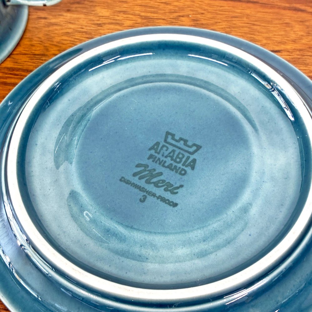 アラビア ARABIA メリ Meri ティーカップ＆ソーサー ウラ・プロコッペ Ulla Procope ビンテージ フィンランド 北欧食器 ◎