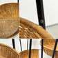 イデー IDEE ワラビー WALLABY サイドテーブル SIDE TABLE ラタン スチール ブラック ナチュラルモダン H60㎝ 定価￥39,900- ◎
