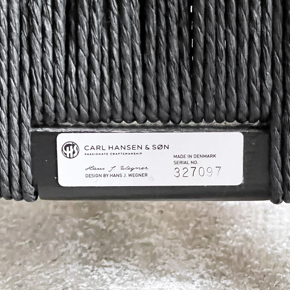 カールハンセン＆サン Carl Hansen & Son CH24 Yチェア ブラックラッカー×ブラックペーパーコード ビーチ材 ハンス・J・ウェグナー デンマーク 北欧家具 A ■
