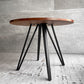 かなでもの KANADEMONO ザ・カフェテーブル THE CAFE TABLE Black Steel 4pin ラウンド Φ90cm ラバーウッド天板 ♪