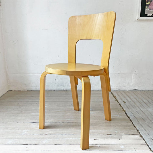 アルテック artek チェア66 Chair66 バーチ材 ダイニングチェア アルヴァ・アアルト フィンランド 北欧家具 B ★