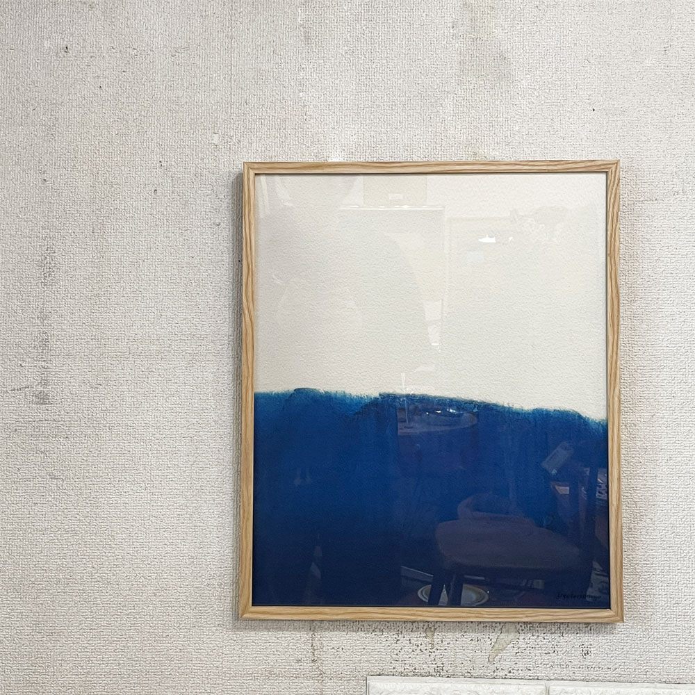 イデー IDEE 「DYEFORINDIGO OCEAN1」 オフセット ポスター ヨハン・オーベリー Fine Little Day 額装品 ◎