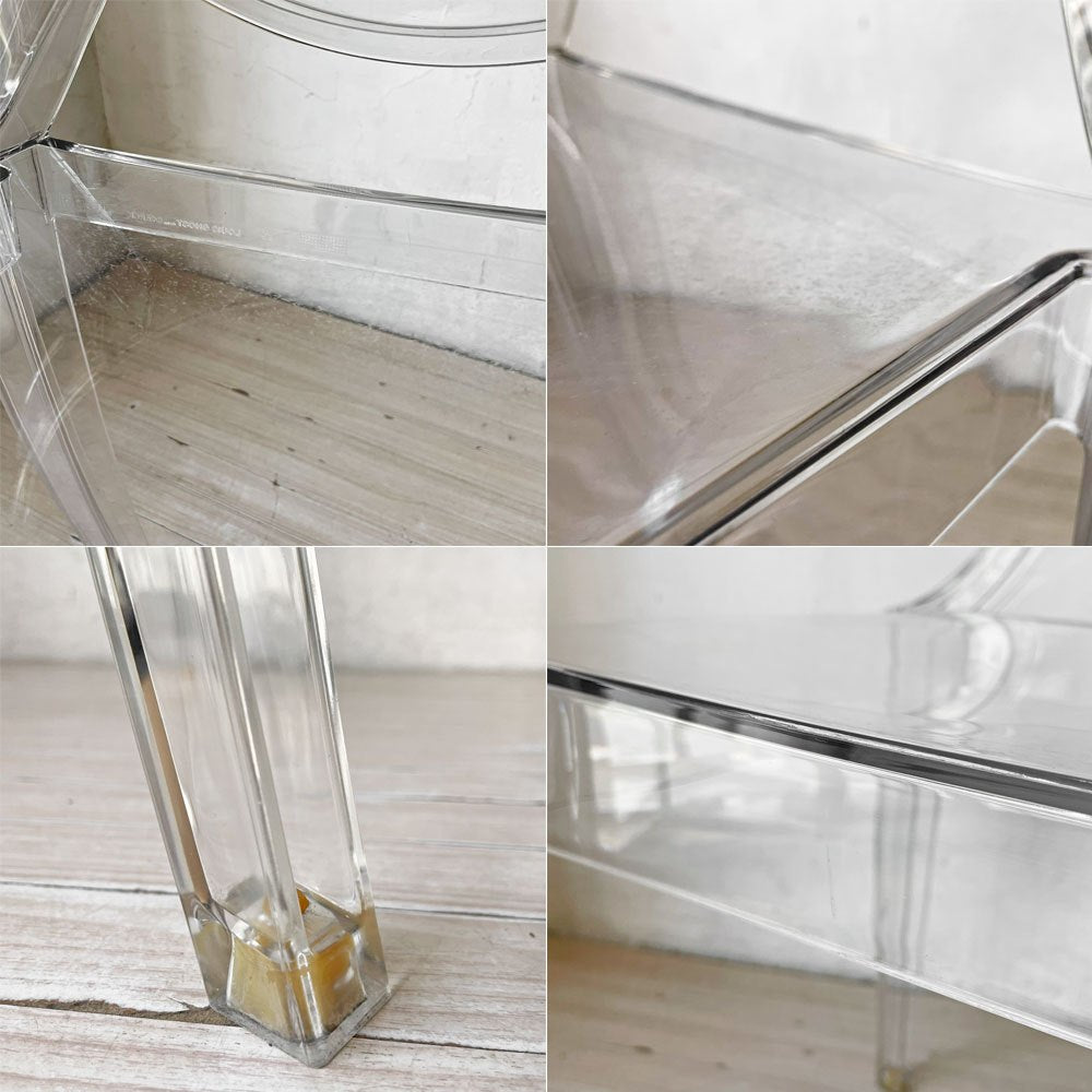 カルテル Kartell ルイゴースト LouisGhost アームチェア クリスタル スタッキング フィリップ・スタルク Philippe Starck イタリア B ★