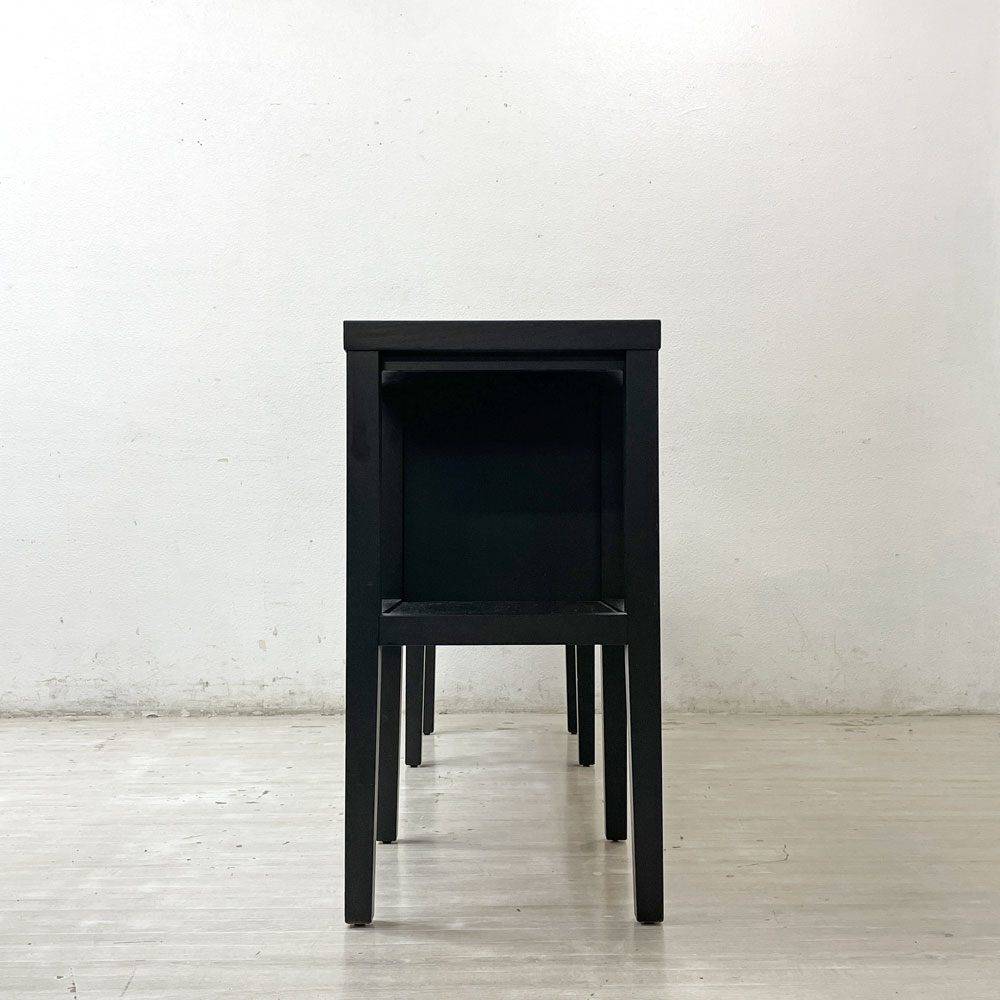 クレイト＆バレル Crate&Barrel バロネット Baronet コンソールシェルフ 収納棚 W152.5cm USA 米国 モダンデザイン ●