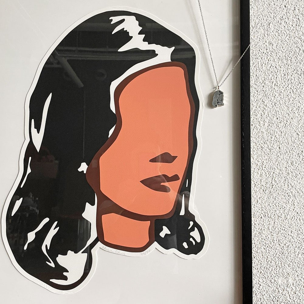 アドリアナ・オリバー Adriana Oliver トゥナイト Tonight シルクスクリーン 48×62cm 証明書＆箱付 49/90 サイン入り 現代アート 〓