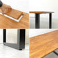 かなでもの KANADEMONO ザ・テーブル THE TABLE スタンディングデスク ラバーウッド材 ブラウン × ブラックスチール脚 W155xH104cm ●