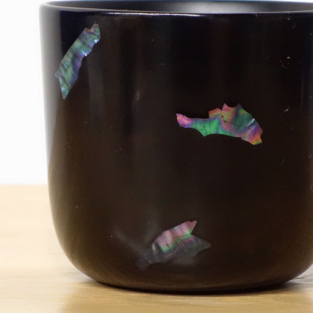 ミナペルホネン mina perhonen × 角萬漆器 × D&DEPARTMEN OKINAWA 螺鈿 フリーカップ 皆川明 B ◎