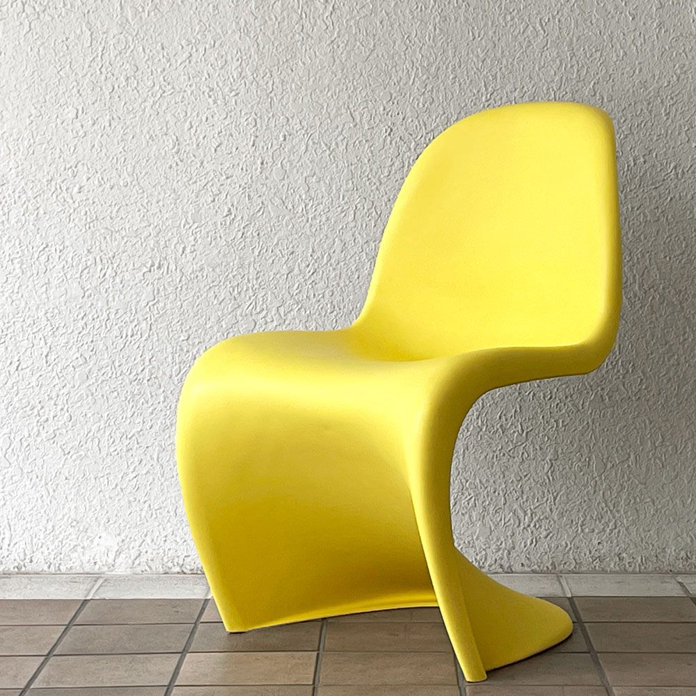 ヴィトラ vitra パントンチェア ダイニングチェア スタッキング イエロー ヴェルナー・パントン ミッドセンチュリー 定価58,300円 A ◇