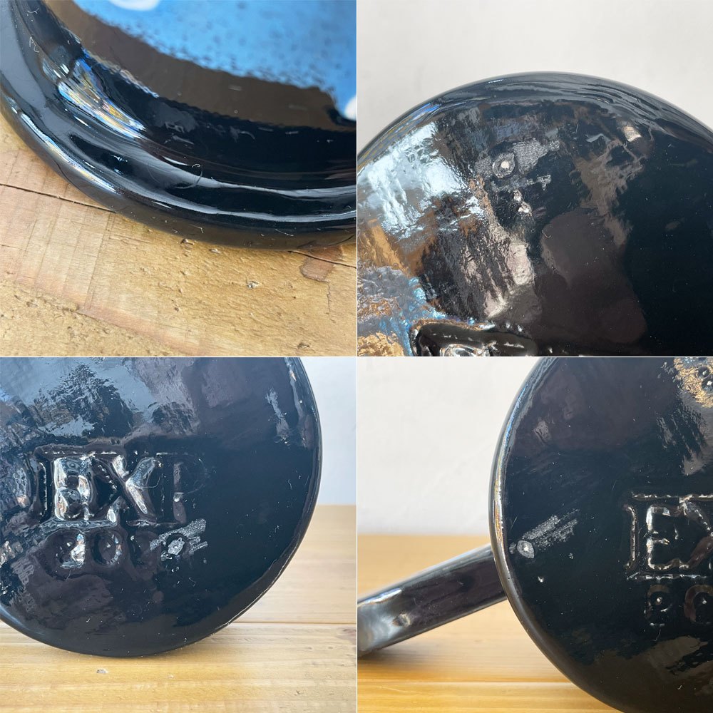エコ パーク ポッテリー Echo Park Pottery ピーター・シャイヤー Peter Shire マグカップ ブルー×ブラック ポストモダン ★