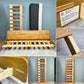 ジャーナルスタンダード j.s.F ハビタ HABITAT SOFA BED ソファベッド デイベッド 3人掛けソファ W200cm オーク材 ファブリック ベージュ 定価￥231,000- ◎