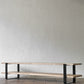 かなでもの KANADEMONO THE TV BOARD LOW TABLE ラバーウッド無垢材 × Black Steel W160cm ナチュラル 定価￥55,900- ◇