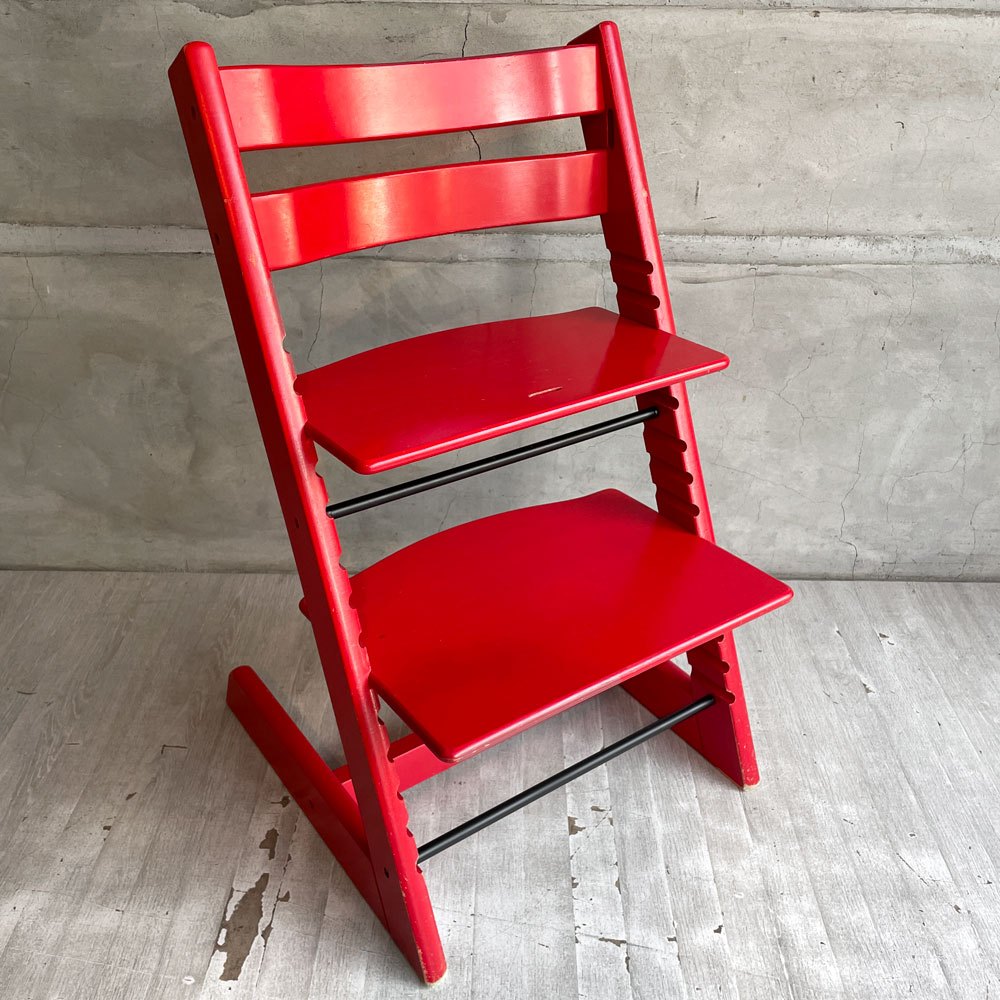 ストッケ STOKKE トリップトラップ TRIPP TRAPP ベビーチェア キッズチェア レッド S/N3～ ノルウェー 北欧家具 ♪