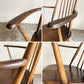 アーコール Ercol ゴールドスミス ダイニングチェア アームチェア コロニアル ハイバック エルム材 ダークブラウン UKビンテージ 英国 ■