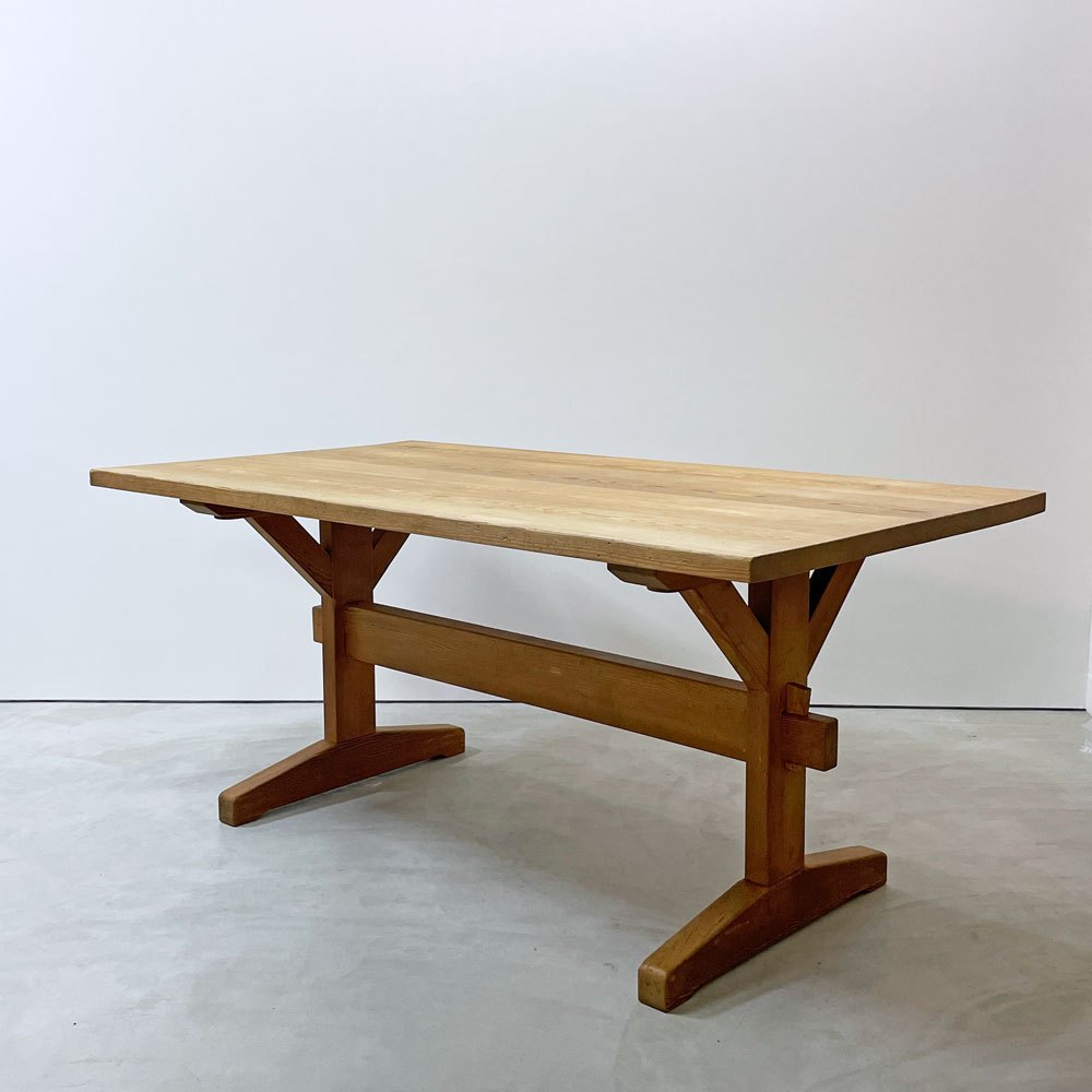 北の住まい設計社 KITANOSUMAISEKKEISHA パイン無垢材 オーダー ダイニングテーブル W160cm ●