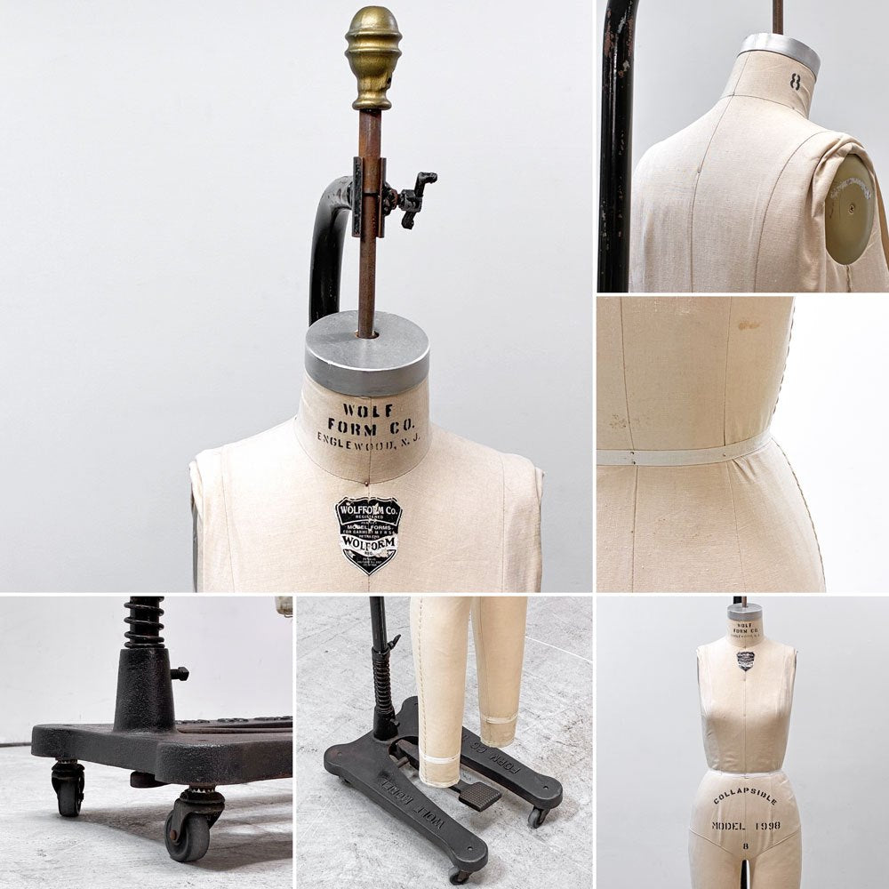 ウルフフォーム WOLFFORM ハンギング トルソー フルボディ ドレスフォーム Dress Form ウィメンズ Female 8号 フルレングス アメリカ ●