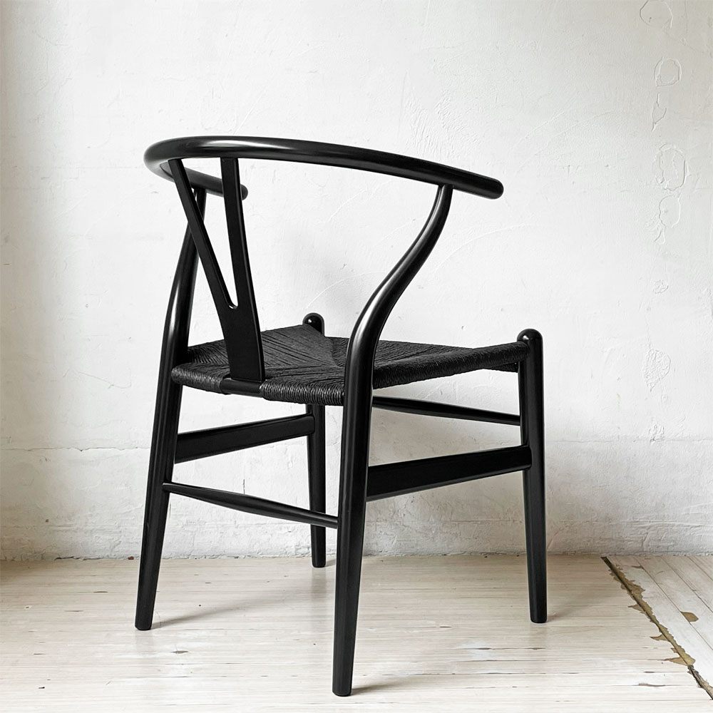 カールハンセン＆サン Carl Hansen & Son CH24 Yチェア ブラックラッカー × ブラックペーパーコード ハンス・J・ウェグナー ビーチ材 北欧家具 定価￥118,800- A ★