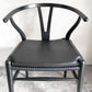 カールハンセン＆サン Carl Hansen & Son ウィッシュボーンチェア WISHBONE CHAIR CH24 Yチェア 専用チェアクッション レザー ブラック ■