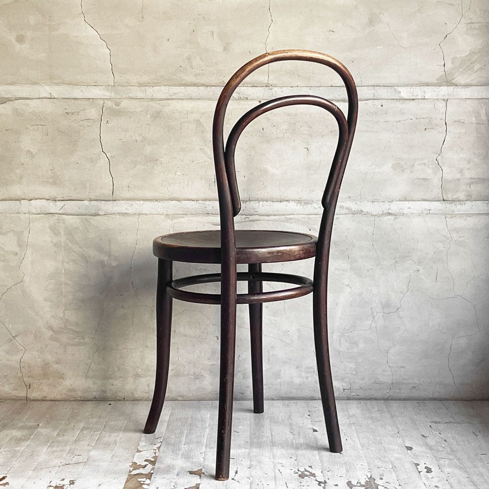 トーネット THONET No.14 ダイニングチェア ラウンドバック ベントウッドチェア 曲木 チェコ製 ビンテージ ♪
