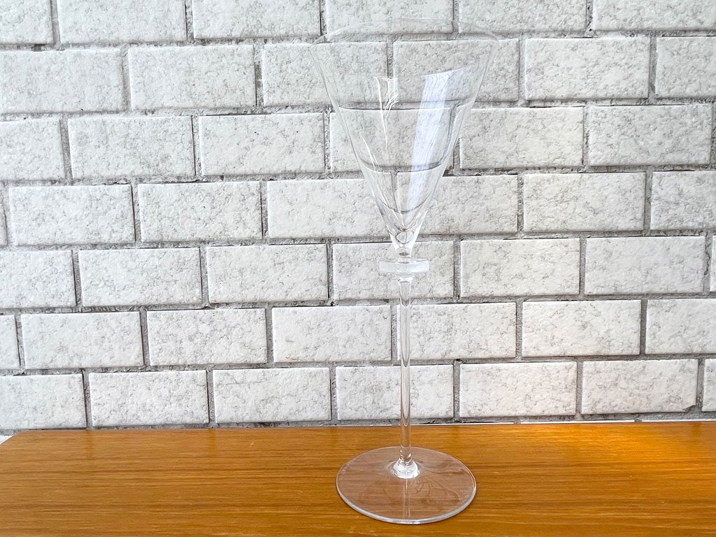 ローゼンタール Rosenthal ブルガリ BVLGARI シャンパングラス ワイングラス クリスタルガラス 高さ26cm コラボレーションアイテム B ■