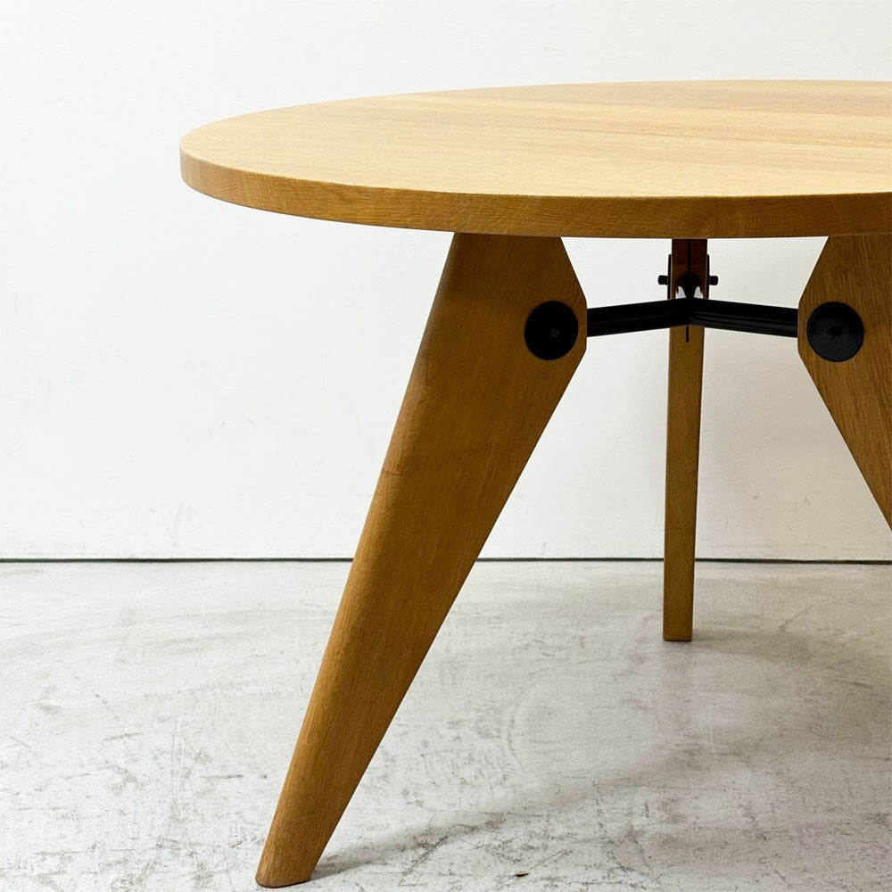 ヴィトラ vitra ゲリドン Gueridon ダイニングテーブル ラウンド ナチュラルオーク 無垢材 Φ105cm ジャン・プルーヴェ 定価399,300円 ●