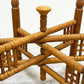 モロッコ家具 Moroccan Furniture フォールディング メタルトレイテーブル ティーテーブル センターテーブル Φ64cm 木製脚 折りたたみ式 ●