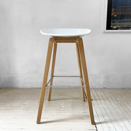 ヘイ HAY アバウトアスツール About a stool ホワイト AAS32 HIGH ハイスツール カウンターチェア 北欧モダン デンマーク 定価 \60,500- A ★