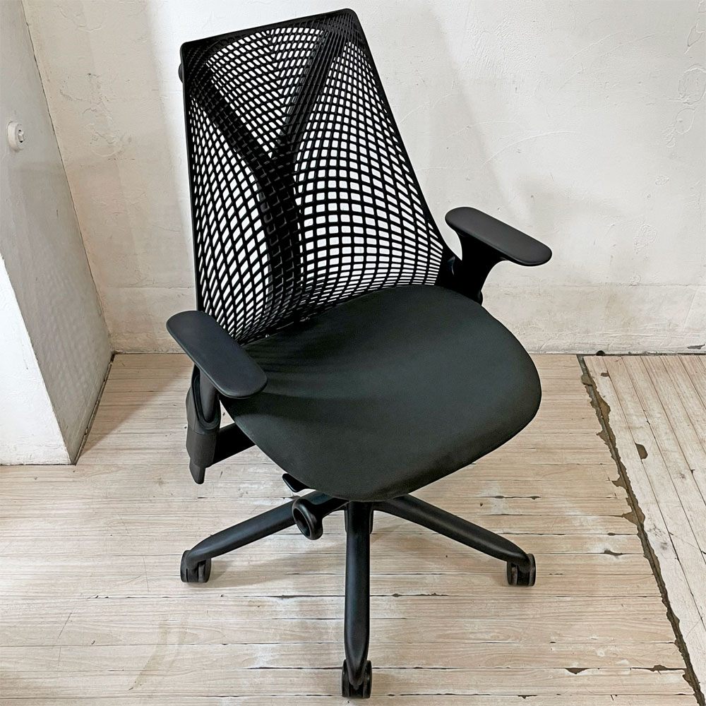 ハーマンミラー Herman Miller セイルチェア SAYL Chair デスクチェア 旧モデル イヴ・ベアール ブラック 2013年製 モダンデザイン ★