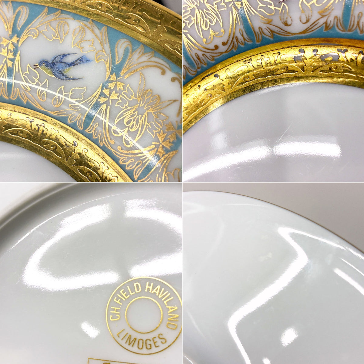 アビランド HAVILAND ベンガリス Bengalis ヴィクトリアンスワロー 19cm プレート リモージュ LIMOGES 三越特別製造版 C ◎