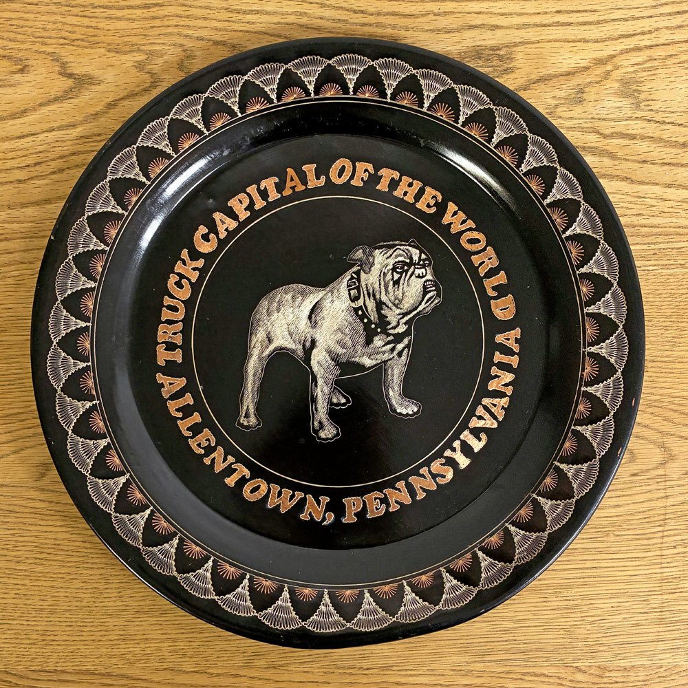 マックトラックス Mack Trucks ブルドッグ 壁掛けプレート コッパー 銅 truck capital of the world ALLENTOWN PENNSYLVANIA TRAY ●