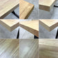 かなでもの KANADEMONO ザ・テーブル THE TABLE デスク W140xD62cm ラバーウッド Iライン脚 配線孔付き ナチュラル ブラック ●