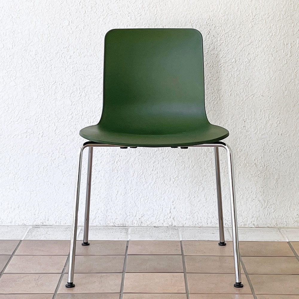 ヴィトラ vitra ハルチューブ HAL Tube サイドチェア ダイニングチェア スタッカブル グリーン ジャスパー・モリソン A ◇