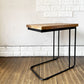 ライフファニチャー LIFE FURNITURE オークサイドテーブル U OAK SIDE TABLE コの字型 アイアン脚 H50cm 定価￥17,600- ◎