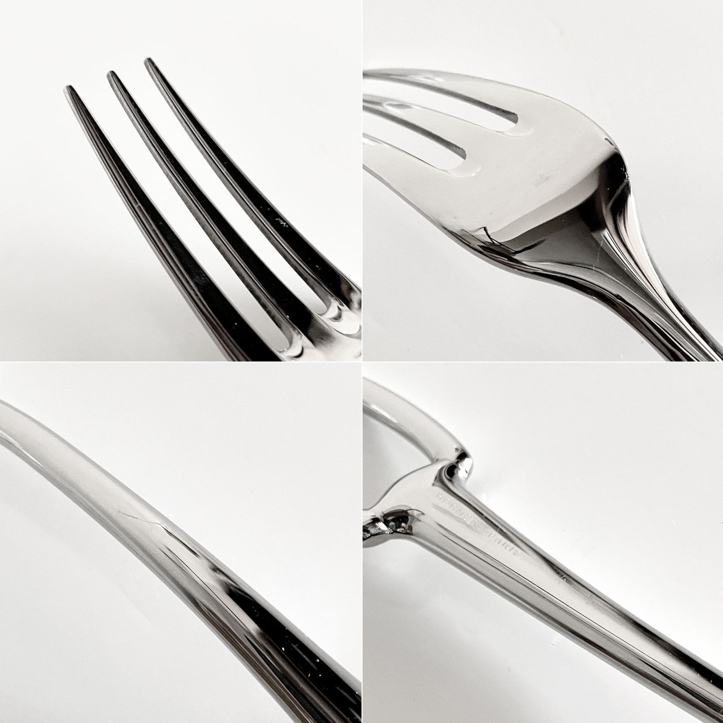 エルメス HERMES アトラージュ Attelage ディナーフォーク カトラリー ステンレススティール H20cm フィリップ・ムケ フランス ■