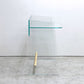 グラスイタリア GLAS ITALIA ピランデッロ Pirandello ガラス デスク W80cm ジャスパー・モリソン イタリアモダン 現状品 〓