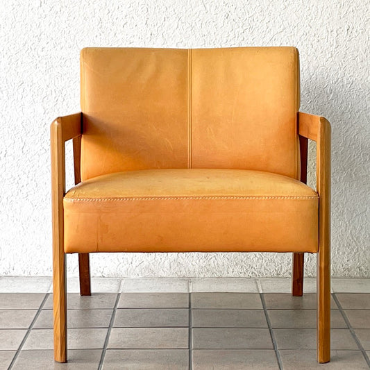 マルイチセーリング MARUICHI SELLIN レヴィータ LEVITA LOUNGE CHAIR ラウンジチェア ウォールナット レザー 本革 参考価格209,000円 ◇