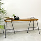 インダストリアル Industrial Design 無垢材ｘアイアンレッグ ベンチ W105cm 工業系 店舗什器 ●