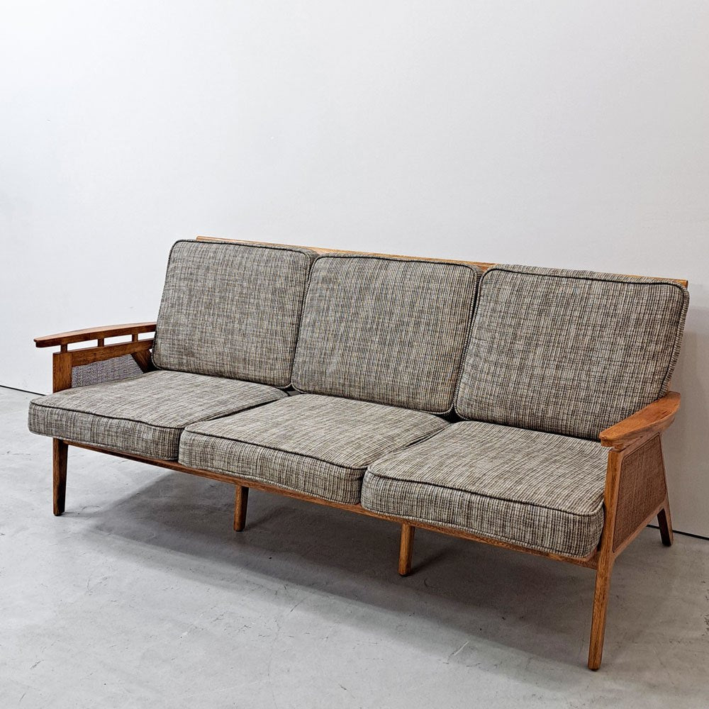 アクメファニチャー ACME Furniture ウィッカー WICKER SOFA 3P 3人掛け ソファ ハックベリー ラタン ファブリック 西海岸スタイル ●