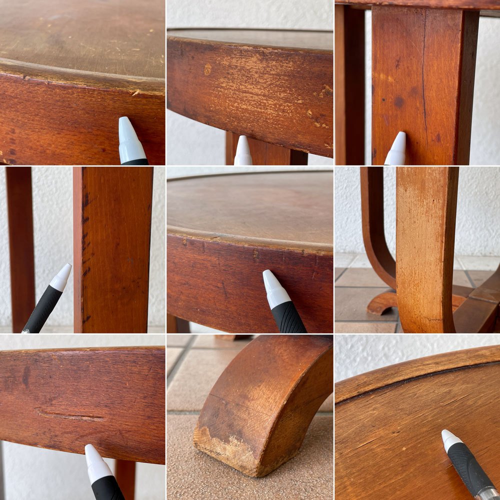 ジャパンビンテージ Japan Vintage サイドテーブル 丸型 ラウンド Φ60.5cm ◇