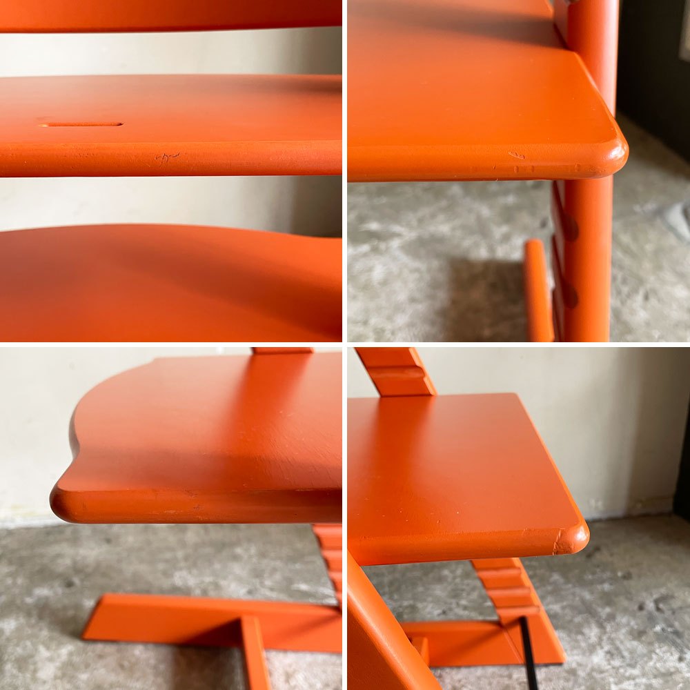 ストッケ STOKKE トリップトラップ TRIPP TRAPP ベビーチェア キッズチェア S/N無し オレンジ ノルウェー 北欧家具 ■
