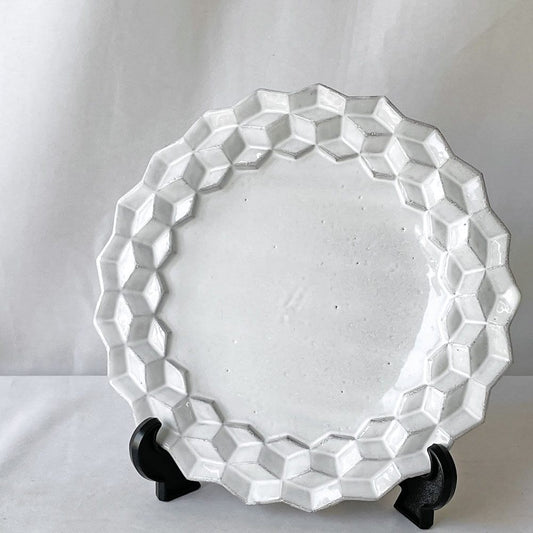 アスティエ・ド・ヴィラット Astier de Villatte キューブ Cube スーププレート フランス 23cm B ◇